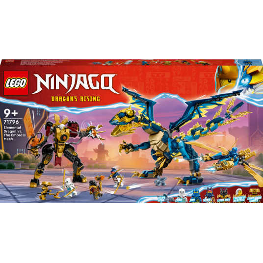 LEGO® 71796 NINJAGO Stichijų drakonas prieš Imperatorės robotą