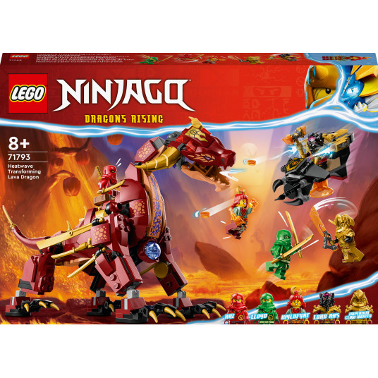 LEGO® 71793 NINJAGO Heatwave transformuojamas lavos drakonas