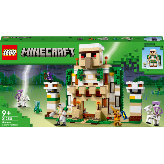 LEGO® 21250 Minecraft Geležinio Golemo tvirtovė
