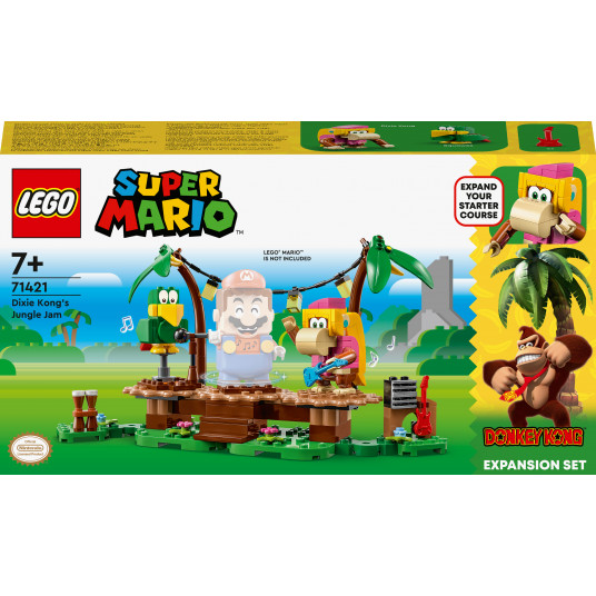 LEGO® 71421 Super Mario™ Kongės Diksės džiunglių pramogų papildomas rinkinys