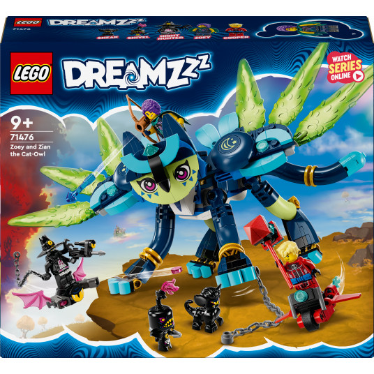 LEGO® 71476 DREAMZzz™ Zoey ir katė-pelėda Zian
