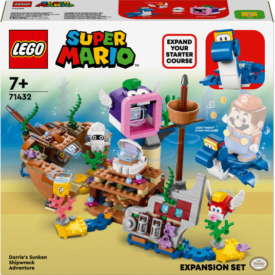 LEGO® 71432 Super Mario™ Dorrie nuotykiai nuskendusiame laive – papildomas rinkinys