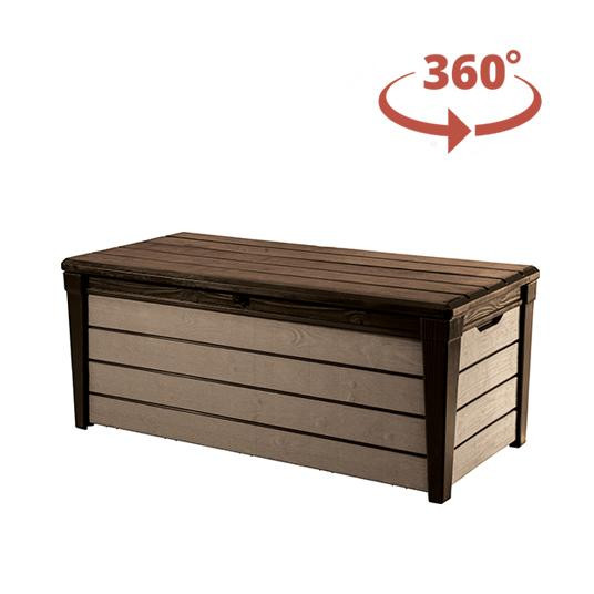 Daiktadėžė Keter BRUSHWOOD 455 L (rudos spalvos)