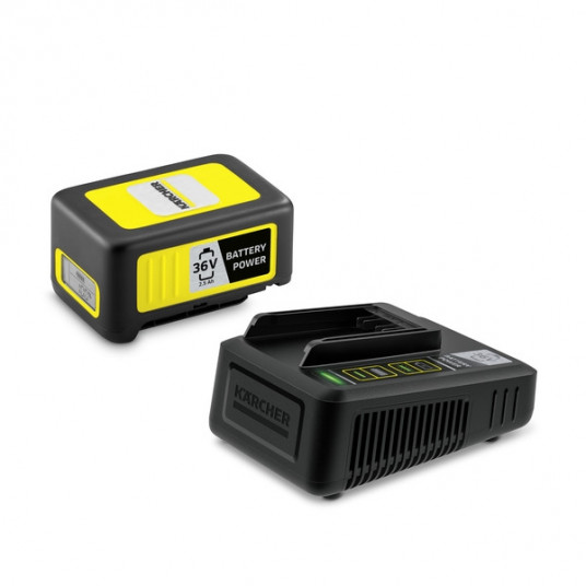 Karcher baterijos ir kroviklio komplektas STARTER KIT BATTERY POWER 36/25, (2.445-064.0)
