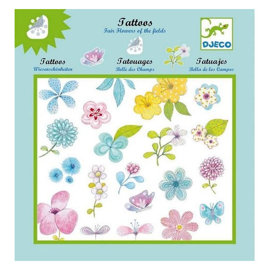 Djeco tatuiruočių rinkinys "Gėlės" DJ09585