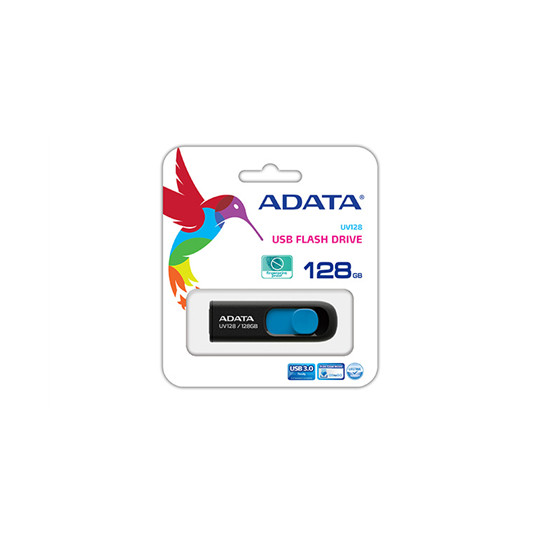  ADATA UV128 128 GB, USB 3.0, Black/Blue 