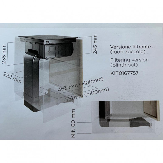 Gartraukio priedas ELICA Recycling kit plinth-out for Nikolatesla FIT KIT0167757
