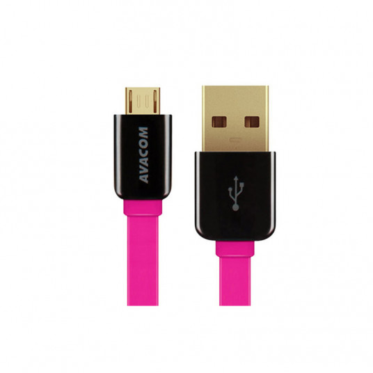  AVACOM MIC-120P USB CABLE - MICRO USB, 120CM, PINK 