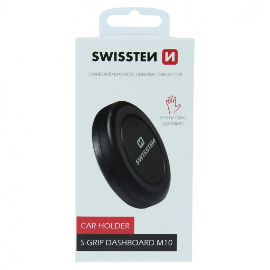  Swissten S-Grip M10 Universal Car Panel Holder With Magnet For Devices Black 