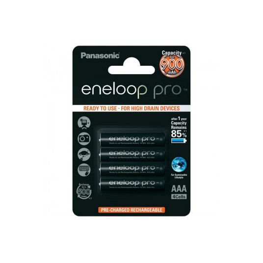  Elementas PANASONIC ENELOOP PRO 4 AAA 900 mAh 