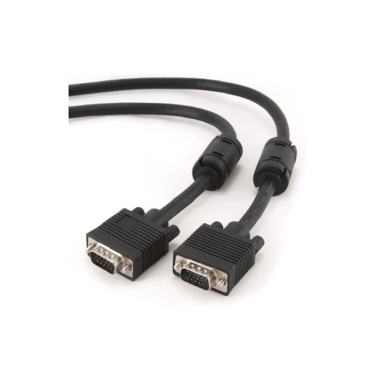  Gembird CC-PPVGA-10M-B Premium VGA HD15M/HD15M dual-shielded w/2*ferrite core 10M Gembird 