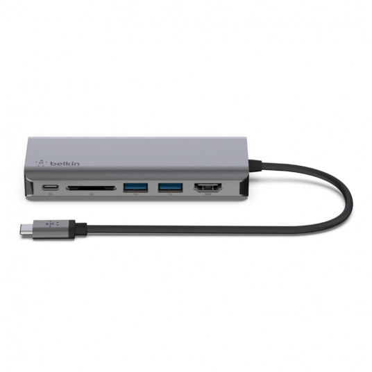  Belkin USB-C 6-in-1 Multiport Adapter AVC008btSGY 