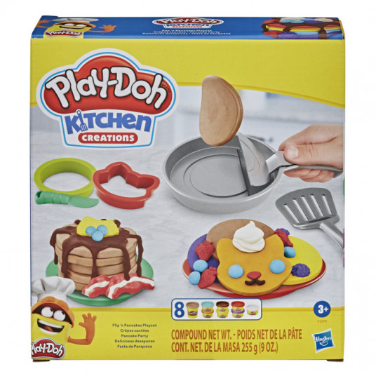 PLAY DOH rinkinys Flip and Pancakes, F12795L0