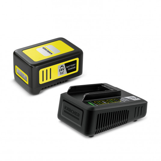 Baterijos ir kroviklio komplektas Karcher Starter Kit Battery Power 18/50 (2.445-063.0)