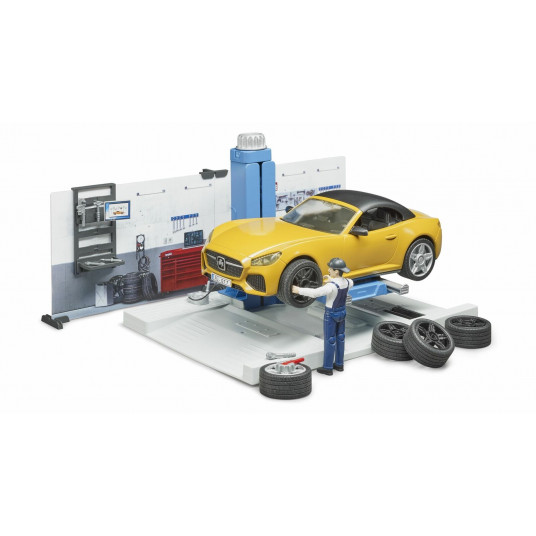  BRUDER rinkinys Autoservisas, 62110 