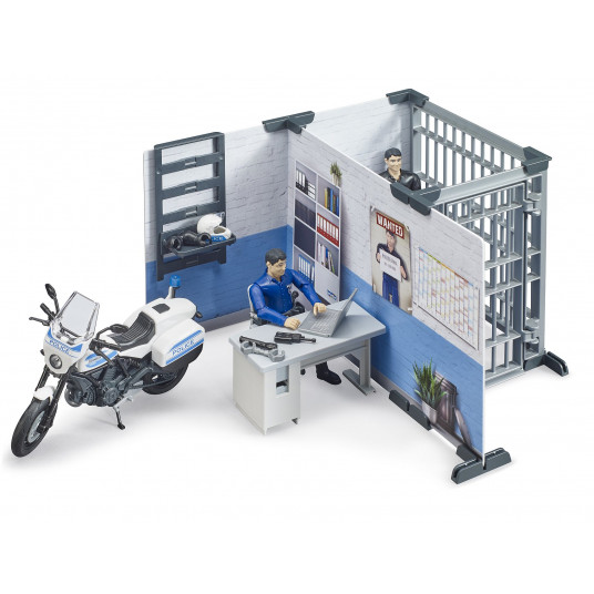  BRUDER 1:16 policijos nuovada su policijos motociklu, 62732 