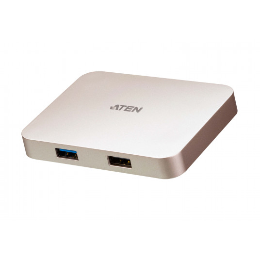  Aten USB-C 4K Ultra Mini Dock with Power Pass-through USB 3.0 (3.1 Gen 1) ports quantity 1, USB 2.0 ports quantity 1, HDMI ports quantity 1, USB 3.0 (3.1 Gen 1) Type-C ports quantity 1 