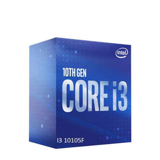  Intel i3-10105F, 3.7 GHz,  FCLGA1200, Processor threads 8, Packing Retail, Processor cores 4, Component for PC 