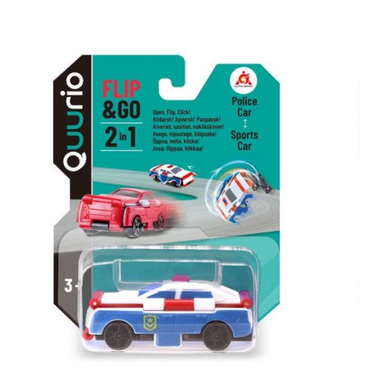 FLIPCARS 2-in-1 mašinėlė Police car & Sports Car, EU463875-04 