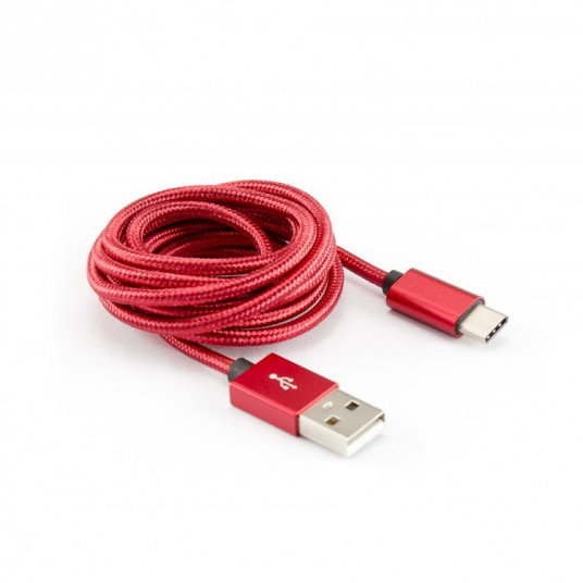  Sbox USB-- Type C M/M 1.5m USB-TYPEC-15R fruity red 