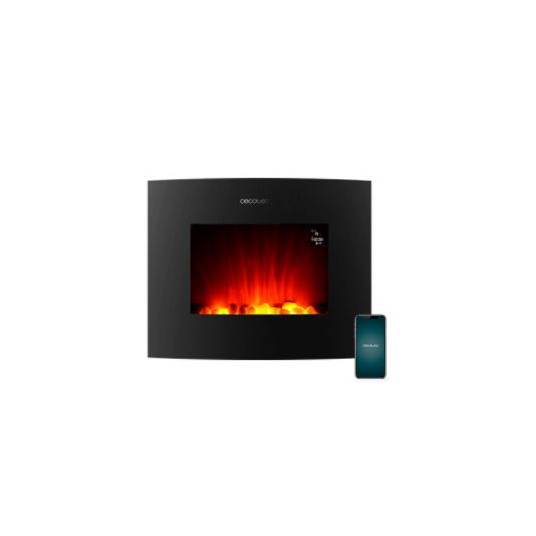  Elektrinis židinys Cecotec ReadyWarm 2650 Curved Flames Connected 