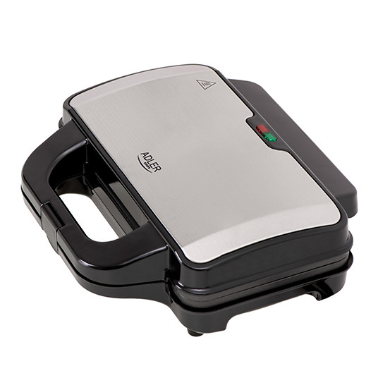  Adler Sandwich maker AD 3043 900 W, Number of plates 1, Number of pastry 2, Black 