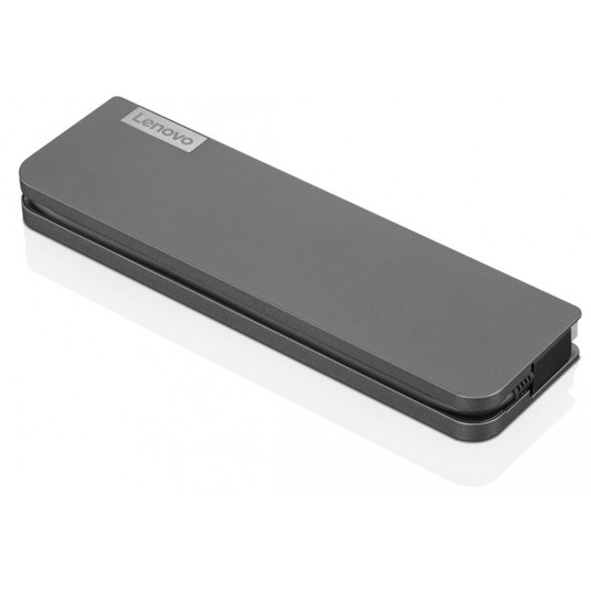 Jungčių stotelė Lenovo USB-C Mini Dock, Wired, USB 3.2 Gen 1 (3.1 Gen 1) Type-C, 3.5 mm, 10,100,1000 Mbit/s, Grey