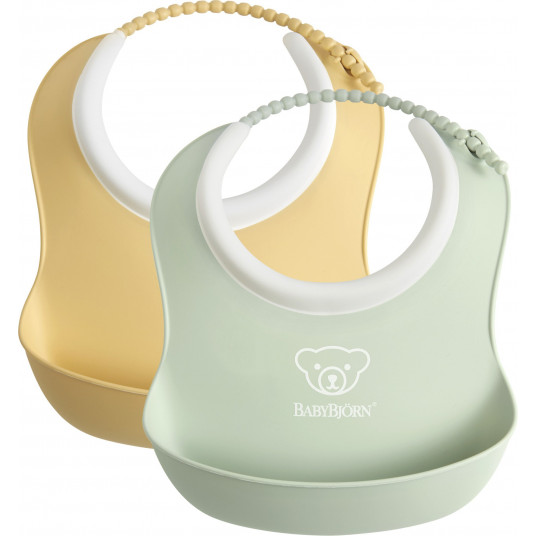 BABYBJÖRN minkšti seilinukai 2vnt. Powder Green / Powder Yellow 052042
