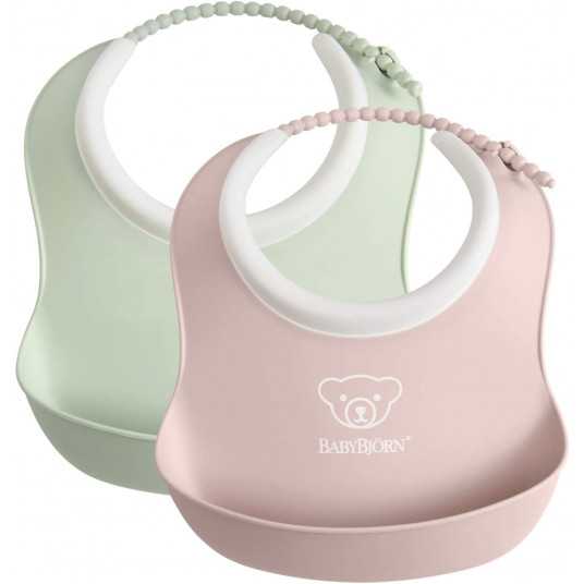 BABYBJÖRN minkšti seilinukai 2vnt. Powder Green / Powder Pink 052043
