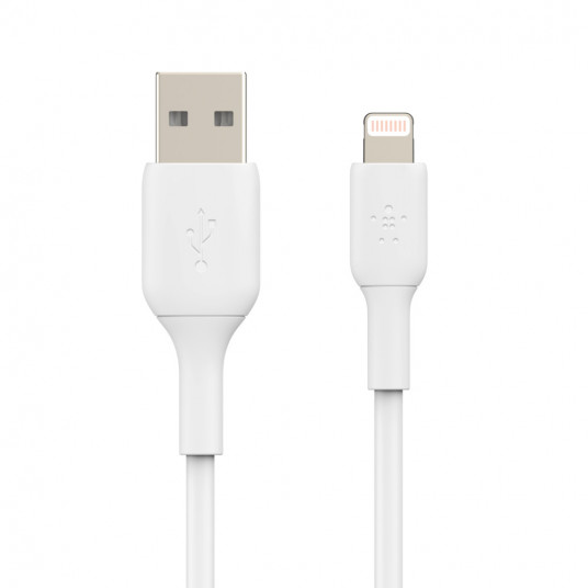  Laidas Belkin BOOST CHARGE Lightning to USB-A Cable White, 0.15 m 