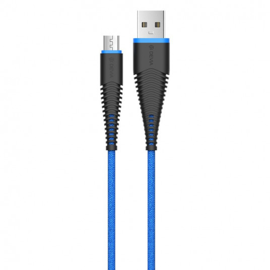  Devia Fish 1 Series Cable for Micro USB (5V 2.4A,1.5M) blue 