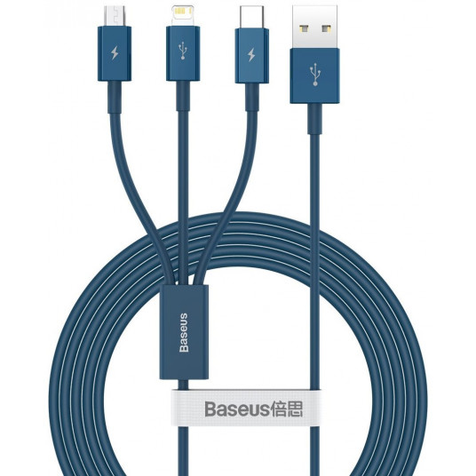  CABLE USB-C TO 3IN1 1.5M/BLUE CAMLTYS-03 BASEUS 