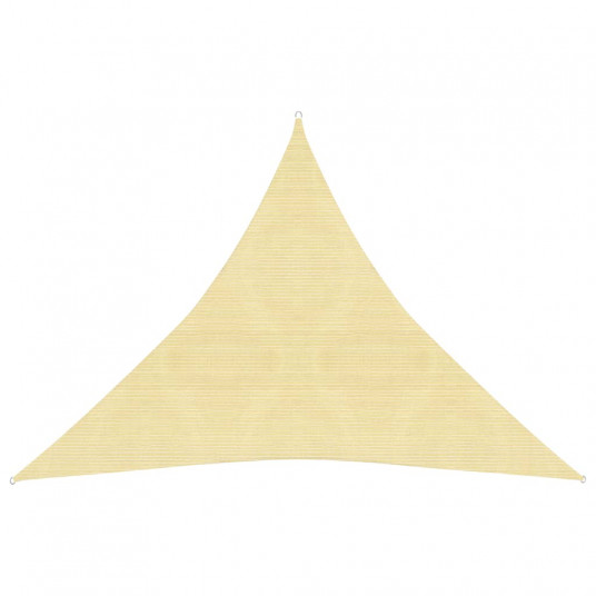 Uždanga nuo saulės, smėlio spalvos, 3x3x3m, HDPE, 160g/m²