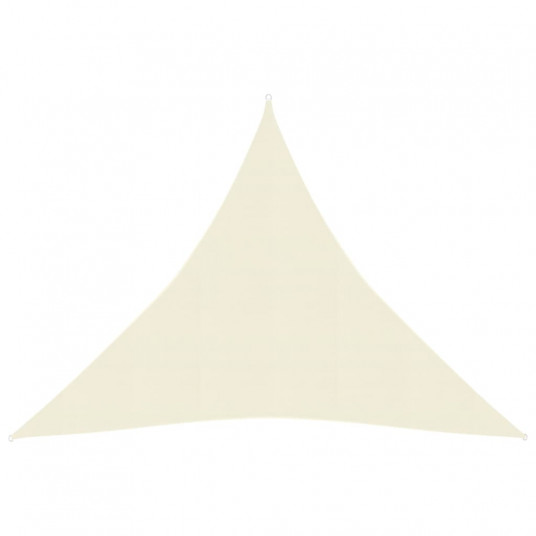 Uždanga nuo saulės, kreminės spalvos, 3x3x3m, HDPE, 160g/m²