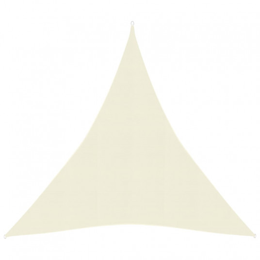 Uždanga nuo saulės, kreminės spalvos, 3x4x4m, HDPE, 160g/m²