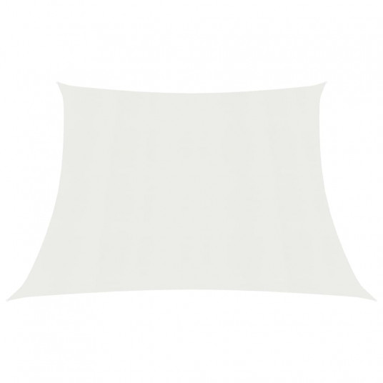 Uždanga nuo saulės, baltos spalvos, 4/5x3m, HDPE, 160g/m²
