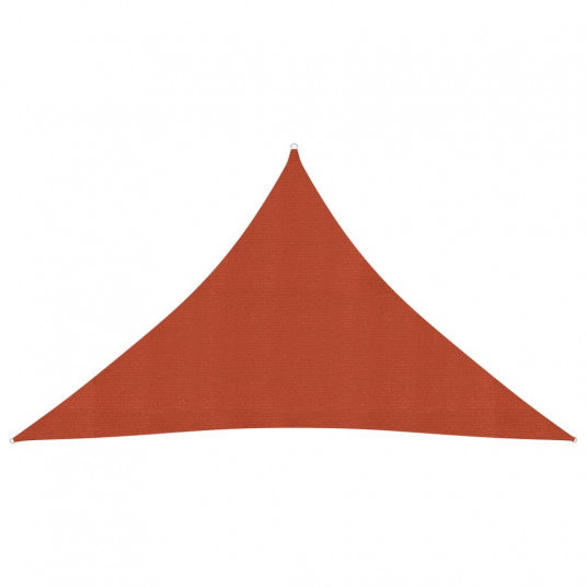 Uždanga nuo saulės, terakota, 3,5x3,5x4,9m, HDPE, 160g/m²