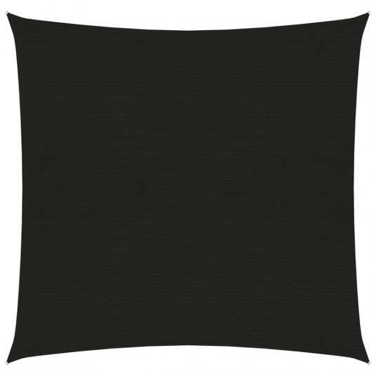Uždanga nuo saulės, juodos spalvos, 2,5x2,5m, HDPE, 160g/m²