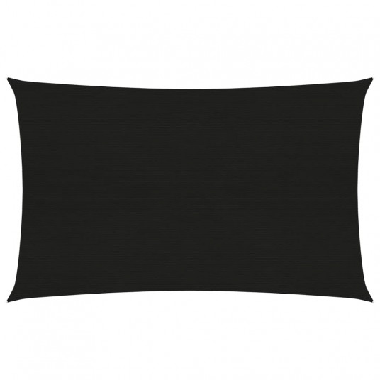  Uždanga nuo saulės, juodos spalvos, 2x4m, HDPE, 160g/m² 