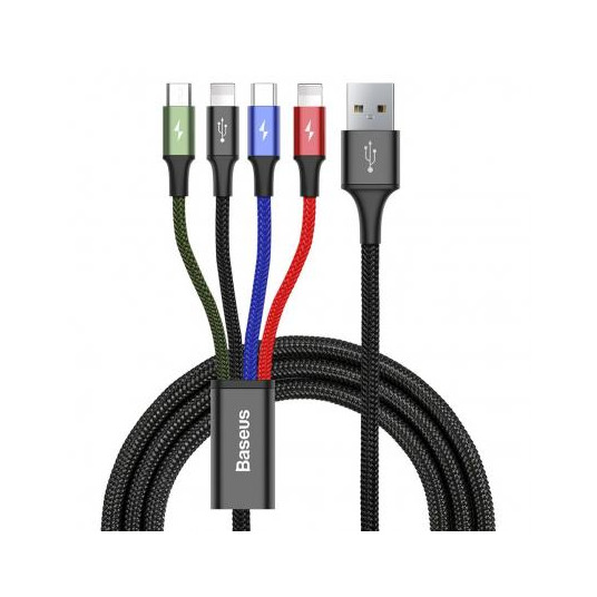  CABLE USB TO 4IN1 1.2M/BLACK CA1T4-A01 BASEUS 