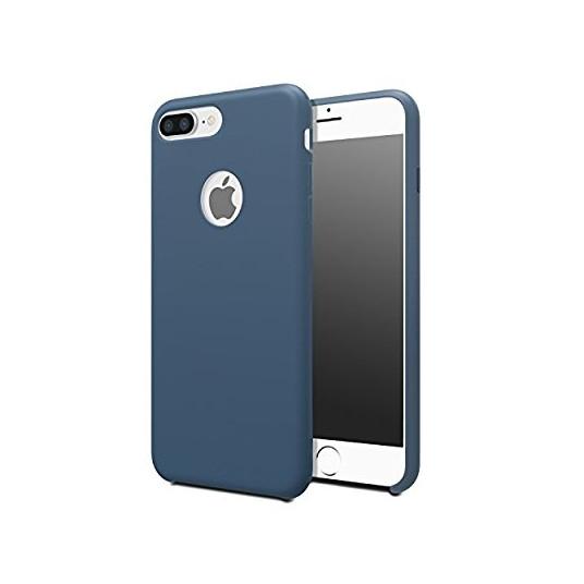  Back cover Liquid silicone Iphone 7 (Blue) 