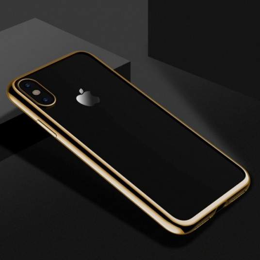  Back Cover Mirror for iPhone X (Gold  ) 