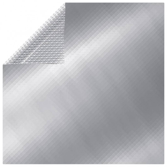  Saulės šviesą sugerianti baseino plėvelė, sidabrinė, 10x5m, PE 