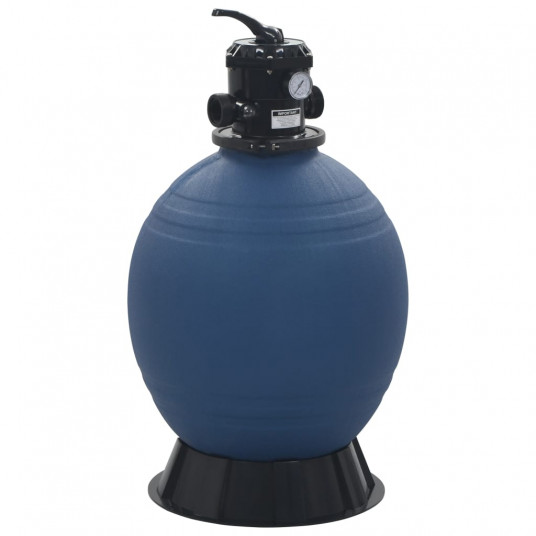 Smėlio filtras baseinui su 6 pozicijų vožtuvu, mėlynas, 560mm