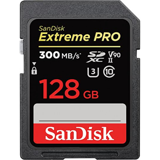 SanDisk ExtremePRO SDXC V90 128G 300MB UHS-II SDSDXDK-128G-GN4IN
