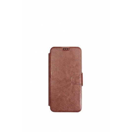  Slim flip case for Huawei P Smart (2019)  (Brown) 