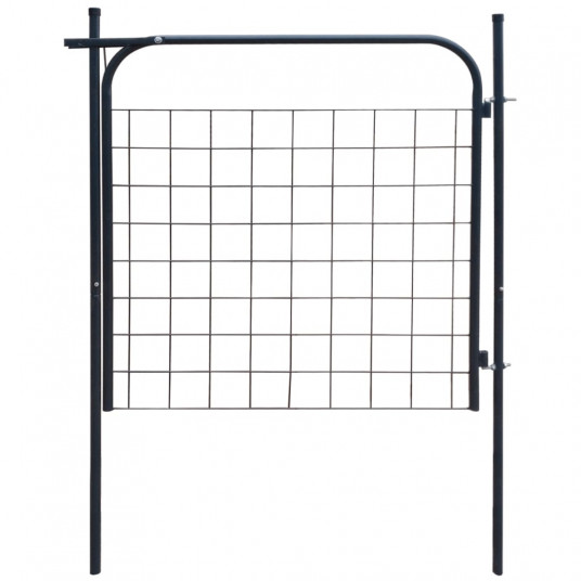  Sodo tvoros vartai 100 x 100 cm, antracito spalvos 