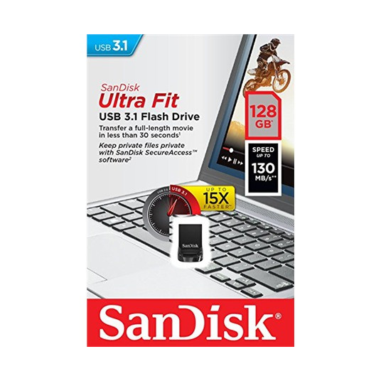  SanDisk 128GB Ultra Fit USB 3.1 130MB/s 