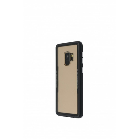  GLASS Simple back cover for Galaxy S9 Plus (Black ) 