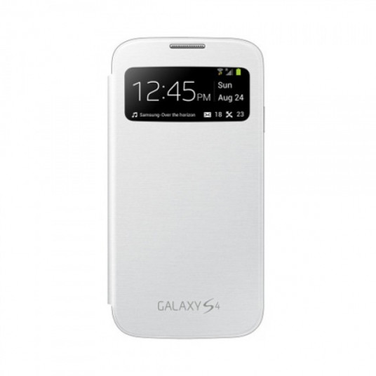  Dėklas Samsung S4 S-View Premium Cover Baltas 